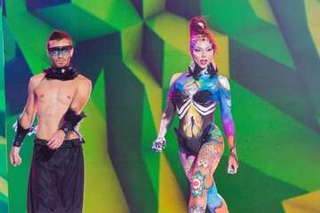 Concurso de maquillaje corporal del Carnaval de Las Palmas de GC (Foto Antonio Rico)
